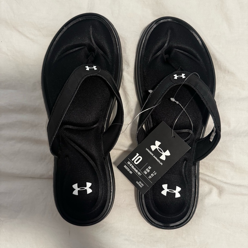 Under Armour Women's Black Flip-Flop Sandals